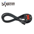 SIPU high quality wholesale 220v ac copper uk power cord for computer